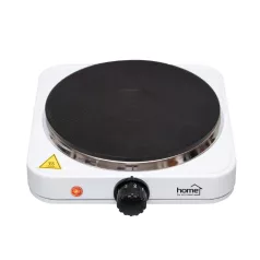   Home HG R 01WH hordozható elektromos főzőlap, teljesítmény: 1500 W, ∅18 cm főzőfelület, zománcozott készülékház, fehér