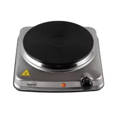   Home HG R 03SS hordozható elektromos főzőlap, teljesítmény: 1500 W, ∅18 cm főzőfelület, rozsdamentes készülékház