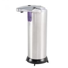 Szappanadagoló, szenzoros, rozsdamentes, 220 ml