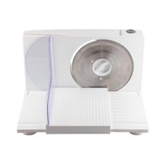   Home HG SZE 01 szeletelőgép, teljesítmény 150 W, szeletelési vastagság 0-1,5 cm, rozsdamentes forgókés ∅17 cm, összecsukható