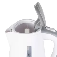   Home HG VF 05 vízforraló, teljesítmény 2000 W, 1,2 literes víztartály, 360°-ban forgatható állvány, rejtett fűtőszál, fehér