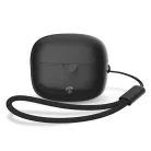 Teljesen vezeték nélküli fülhallgató | Bluetooth® | Maximális akkumulátor lejátszási idő: 16 óra | Érintés Vezérlés | Töltő tok | Kábel nélküli töltő tok | Beépített mikrofon | Hangvezérlés támogatás | Fekete