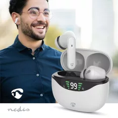   Teljesen vezeték nélküli fülhallgató | ANC (Active Noise Cancelling) | Bluetooth® | Maximális akkumulátor lejátszási idő: 30 óra | Érintés Vezérlés | Töltő tok | Kábel nélküli töltő tok | Beépített mikrofon | Hangvezérlés támogatás | Fehér