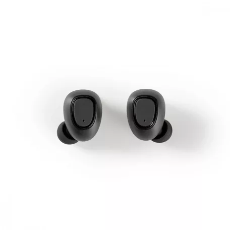 Teljesen vezeték nélküli fülhallgató | Bluetooth® | Maximális akkumulátor lejátszási idő: 5 óra | Nyomás Vezérlés | Töltő tok | Kábel nélküli töltő tok | Beépített mikrofon | Hangvezérlés támogatás | Fekete