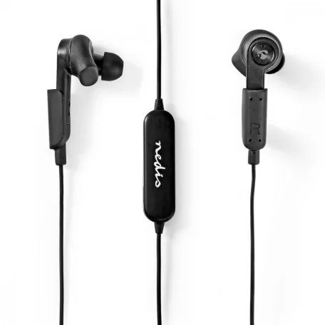 Teljesen vezeték nélküli fülhallgató | Bluetooth® | Maximális akkumulátor lejátszási idő: 3.5 óra | Nyomás Vezérlés | Töltő tok | Beépített mikrofon | Hangvezérlés támogatás | Fül szárny | Fekete