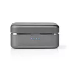 Teljesen vezeték nélküli fülhallgató | Bluetooth® | Maximális akkumulátor lejátszási idő: 3 óra | Érintés Vezérlés | Töltő tok | Beépített mikrofon | Hangvezérlés támogatás | Ezüst / Szürke