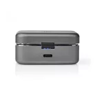 Teljesen vezeték nélküli fülhallgató | Bluetooth® | Maximális akkumulátor lejátszási idő: 3 óra | Érintés Vezérlés | Töltő tok | Beépített mikrofon | Hangvezérlés támogatás | Ezüst / Szürke