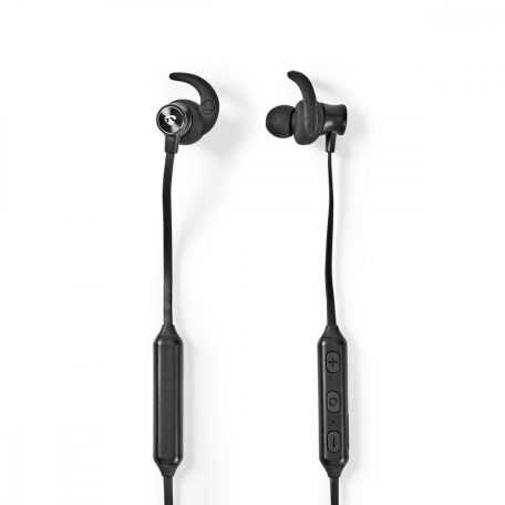 Bluetooth® fülhallgató | Maximális akkumulátor lejátszási idő: 5 óra | Beépített mikrofon | Hangvezérlés támogatás | Hangerő szabályozás | Fül szárny | Fekete