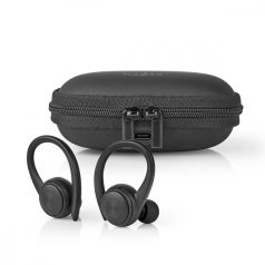  Teljesen vezeték nélküli fülhallgató | Bluetooth® | Maximális akkumulátor lejátszási idő: 4 óra | Nyomás Vezérlés | Töltő tok | Beépített mikrofon | Hangvezérlés támogatás | Fül akasztók | Fekete