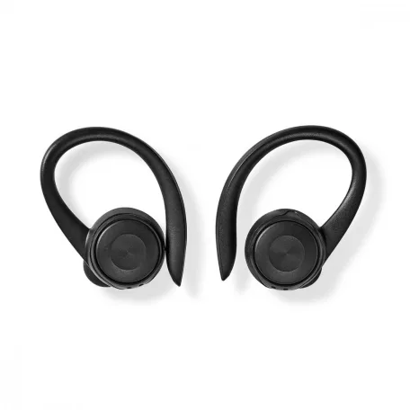 Teljesen vezeték nélküli fülhallgató | Bluetooth® | Maximális akkumulátor lejátszási idő: 4 óra | Nyomás Vezérlés | Töltő tok | Beépített mikrofon | Hangvezérlés támogatás | Fül akasztók | Fekete