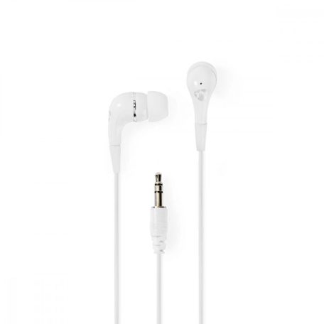 Vezetékes fülhallgató | 3.5 mm | Kábel hossz: 1.20 m | Hangerő szabályozás | Fehér