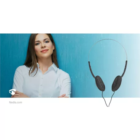 On-Ear vezetékes fejhallgató | 3.5 mm | Kábel hossz: 1.20 m | Fekete