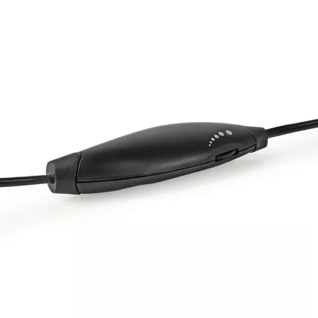 Over-Ear vezetékes fejhallgató | Kábel hossz: 2.50 m | Hangerő szabályozás | Fekete