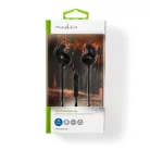 Vezetékes fülhallgató | 3.5 mm | Kábel hossz: 1.20 m | Beépített mikrofon | Hangerő szabályozás | Fül szárny | Fekete