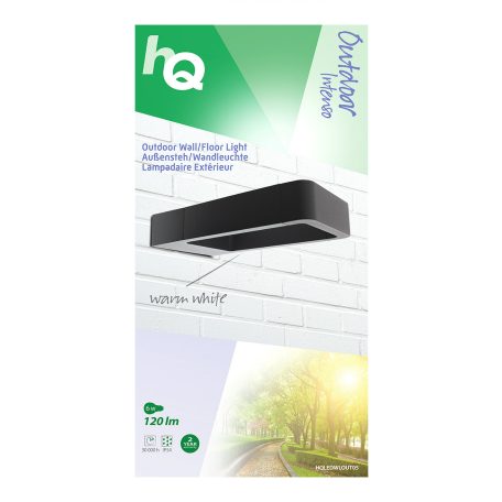 LED Kültéri Fali Világítás 6 W 120 lm Fekete