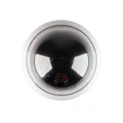 Home HSK150 dóm álkamera, villogó piros LED, be/ki kapcsolható a fényjelzés, gyors és könnyű felszerelés mennyezetre vagy oldalfalra, elemes tápellátás