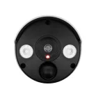 Home HSK 140 kültéri álkamera lámpával, élethű megjelenés, piros fény, dupla LED lámpa mozgás- és fényérzékelővel, elemes tápellátás