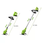 Hitman HT-BGT-1532R Profi akkus fűkasza szegélynyíró, teleszkópos fűkasza és bozótvágó 2db 62V akkuval Hitman akkumulátoros fűkasza