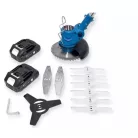 Hitman HT-BGT-1532R Profi akkus fűkasza szegélynyíró, teleszkópos fűkasza és bozótvágó 2db 62V akkuval Hitman akkumulátoros fűkasza