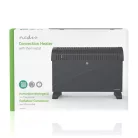 Konvektor-fűtés | 2000 W | 3 Hőbeállítások | Állítható hőmérséklet | Borulás ellen védett | Beépített fogantyúval | Fekete