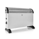 Konvektor-fűtés | 2000 W | 3 Hőbeállítások | Állítható hőmérséklet | Borulás ellen védett | Beépített fogantyúval | Fehér