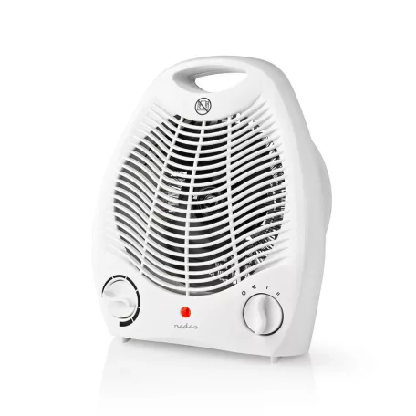 Fan Heater | 1000 / 2000 W | Állítható hőmérséklet | 2 Hőbeállítások | Beépített fogantyúval | Borulás ellen védett | Fehér