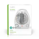 Fan Heater | 1000 / 2000 W | Állítható hőmérséklet | 2 Hőbeállítások | Beépített fogantyúval | Borulás ellen védett | Fehér