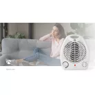Fan Heater | 1000 / 2000 W | Állítható hőmérséklet | 2 Hőbeállítások | Beépített fogantyúval | Borulás ellen védett | Fehér