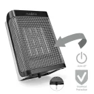 Kerámia PTC ventilátor Fűtés | 1000 / 1500 W | 2 Hőmód | Állítható hőmérséklet | Túlmelegedés elleni védelem | Borulás ellen védett