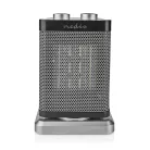 Kerámia PTC ventilátor Fűtés | 1000 / 1500 W | 2 Hőmód | Állítható hőmérséklet | Automatikusan forog | Túlmelegedés elleni védelem | Borulás ellen védett