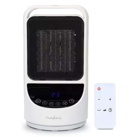 SmartLife kerámia PTC ventilátorfűtő | Wi-Fi | 1500 W | 2 Hőbeállítások | Oszcilláló | Kijelző | 10 - 49 °C | Android™ / IOS | Fehér