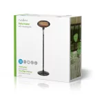 Terasz hősugárzó | 2000 W | 3 Hőbeállítások | Borulás ellen védett | IP34 | Fekete