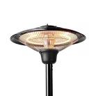 NEDIS Terasz hősugárzó | 1500 W | 1 Hőbeállítás | Borulás ellen védett | IP34 | Fekete OSZLOP HŐSUGÁRZÓ