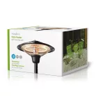 NEDIS Terasz hősugárzó | 1500 W | 1 Hőbeállítás | Borulás ellen védett | IP34 | Fekete OSZLOP HŐSUGÁRZÓ