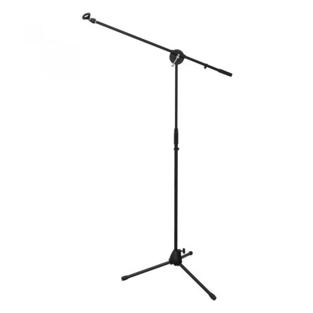 SAL HT 810 mikrofonállvány, 100-155 cm magasság, 25-35 mm átmérőjű mikrofonmarkolat, csúszásgátló lábak