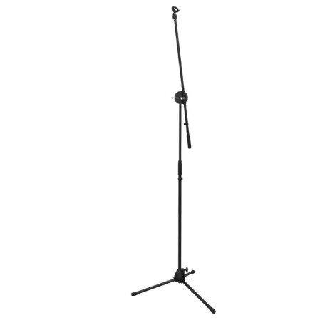 SAL HT 810 mikrofonállvány, 100-155 cm magasság, 25-35 mm átmérőjű mikrofonmarkolat, csúszásgátló lábak