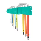 Home HW-230BL professzionális imbuszkulcskészlet, gömbfejű fél, fejmágnesező felület, S2 rozsdamentes acél, 9 darabos