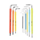 Home HW-230BL professzionális imbuszkulcskészlet, gömbfejű fél, fejmágnesező felület, S2 rozsdamentes acél, 9 darabos