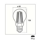 LED Filament Lamp E27 11 W 1521 lm 4000 K