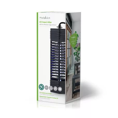 Rovar csapda | 6 W | Lámpa típus: F6T5/BL | Hatótávolság: 50 m² | Fekete