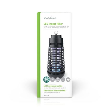 Rovar csapda | 4 W | Lámpa típus: LED-Fény | Hatótávolság: 35 m² | Fekete