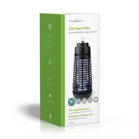 Rovar csapda | 4 W | Lámpa típus: LED-Fény | Hatótávolság: 35 m² | Fekete