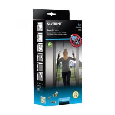   Silverline IN 22455 szúnyogháló ajtóra, sűrű szövésű antracitszürke 2db