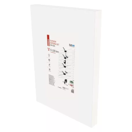 Kültéri antenna EM-025, 0–100 km, DVB-T2, DAB, LTE/4G szűrő