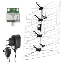   Kültéri antenna EM-030, 0–100 km, DVB-T2, DAB, LTE/4G szűrő