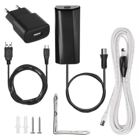 Univerzális antenna EM-DIO3, 0–80 km, DVB-T2, LTE/4G/5G szűrő