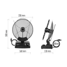 Szobaantenna CITY ORBI-C200, DVB-T2, DAB, FM, LTE/4G/5G szűrő