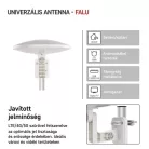 Univerzális antenna VILLAGE MOON–V900, DVB-T2, FM, DAB, LTE/4G/5G szűrő