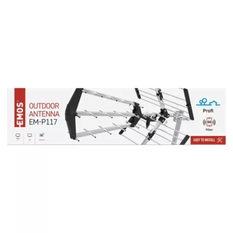 Kültéri antenna PROFI EM-P117, DVB-T2, LTE/4G/5G szűrő