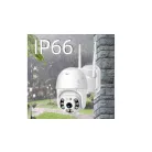 PRO VISION XPD Q980 Pro 8 LED WIFI térfigyelő kamera, 3MP, kültéri/beltéri, FullHD 2k, 4X zoom, forgatás, kétirányú kommunikáció, mozgásérzékelős hangriasztó, Fehér, HISEEX app.